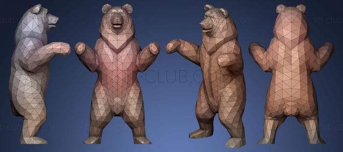 3D мадэль Медведь (STL)